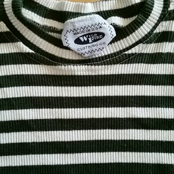 Wild Fire stripe stretchy top - Picture 2 of 5